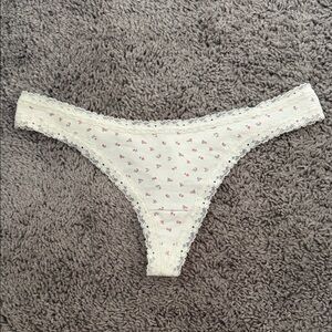 Floral Lace Trim thong